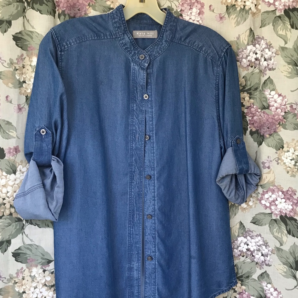 Kate Hill Petite Blue Shirt